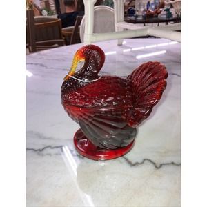 Vintage LE Smith Amberina Glows Cadmium Under Black Light